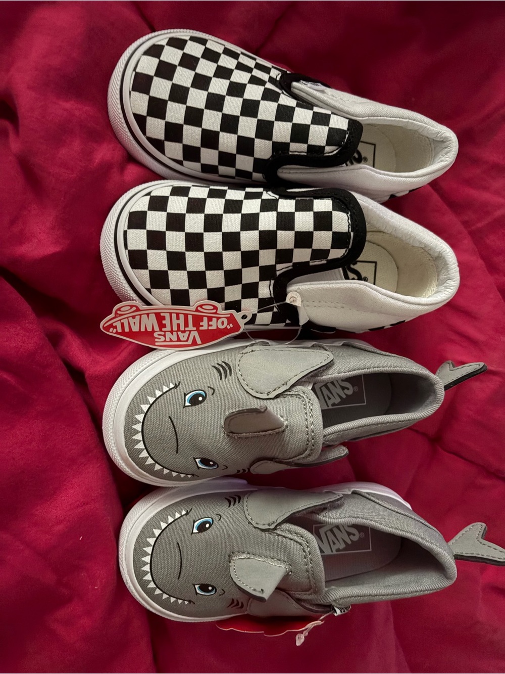 Vans Asher V Shark & Checkerboard